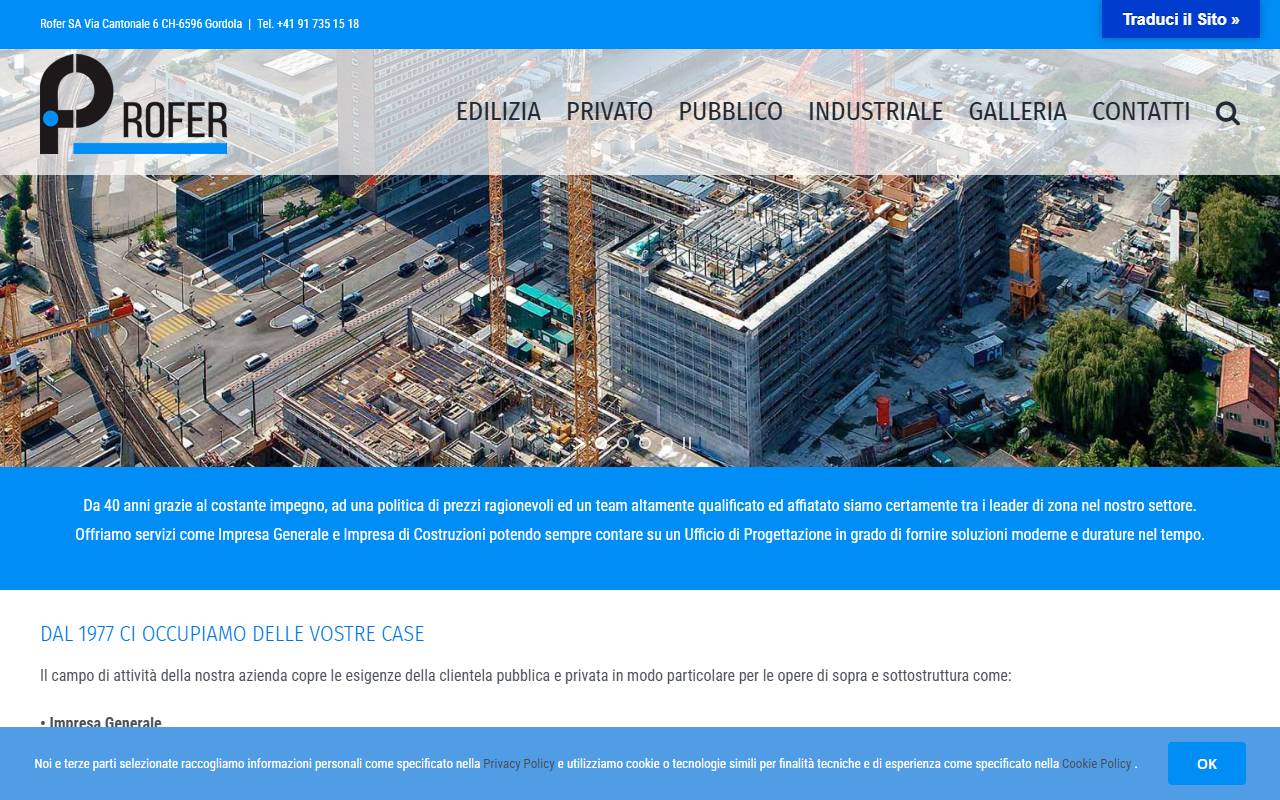 Anteprima del sito: ROFER SA