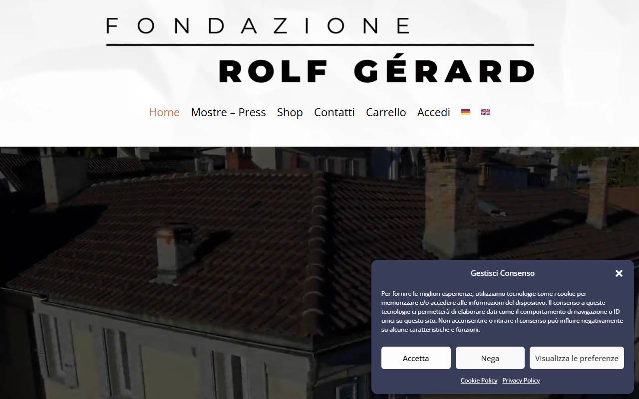 Anteprima del sito: Fondazione Rolf Gérard