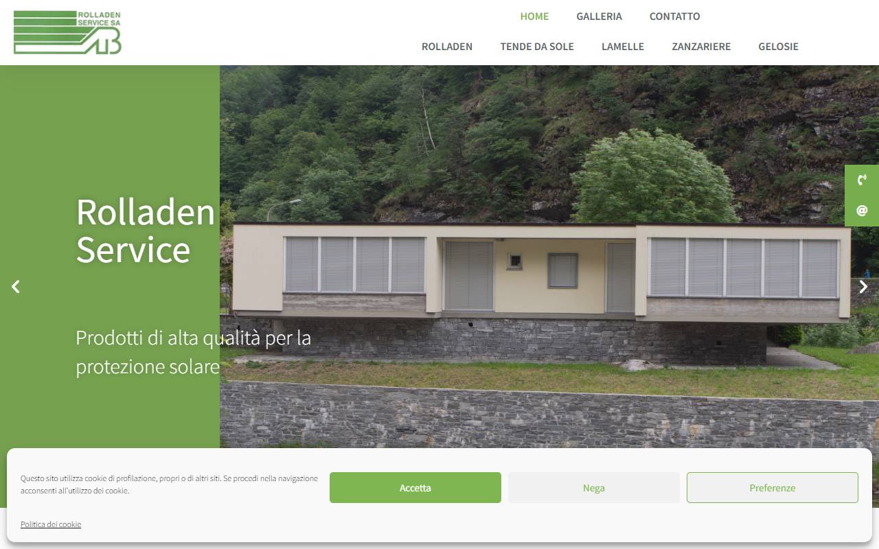 Anteprima del sito: Branchini Rolladenservice SA