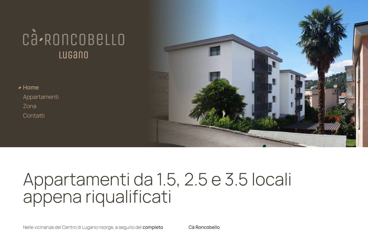 Anteprima del sito: Roncobello SA