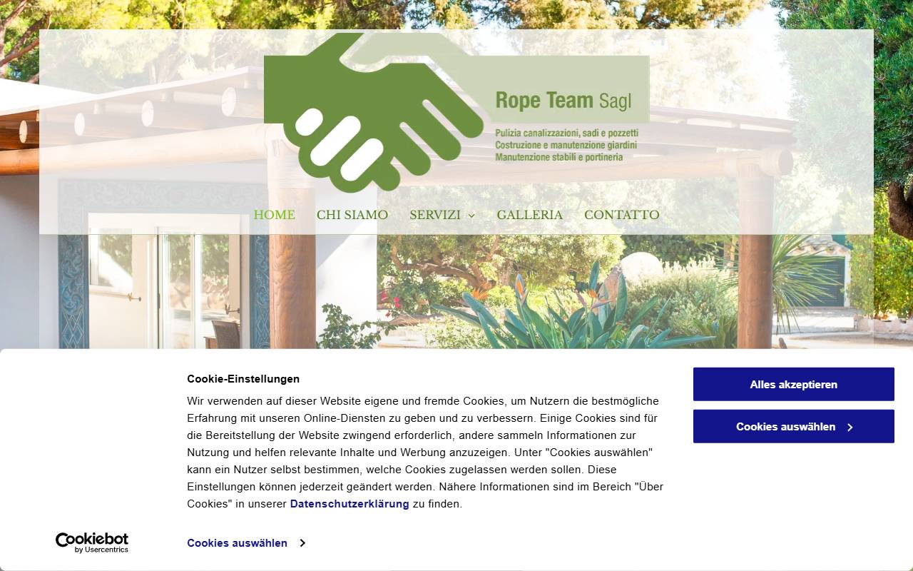 Anteprima del sito: Rope Team Sagl