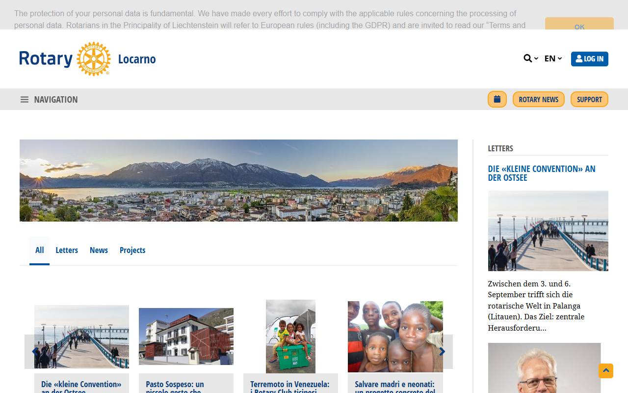 Anteprima del sito: Fondazione Rotary Giovani