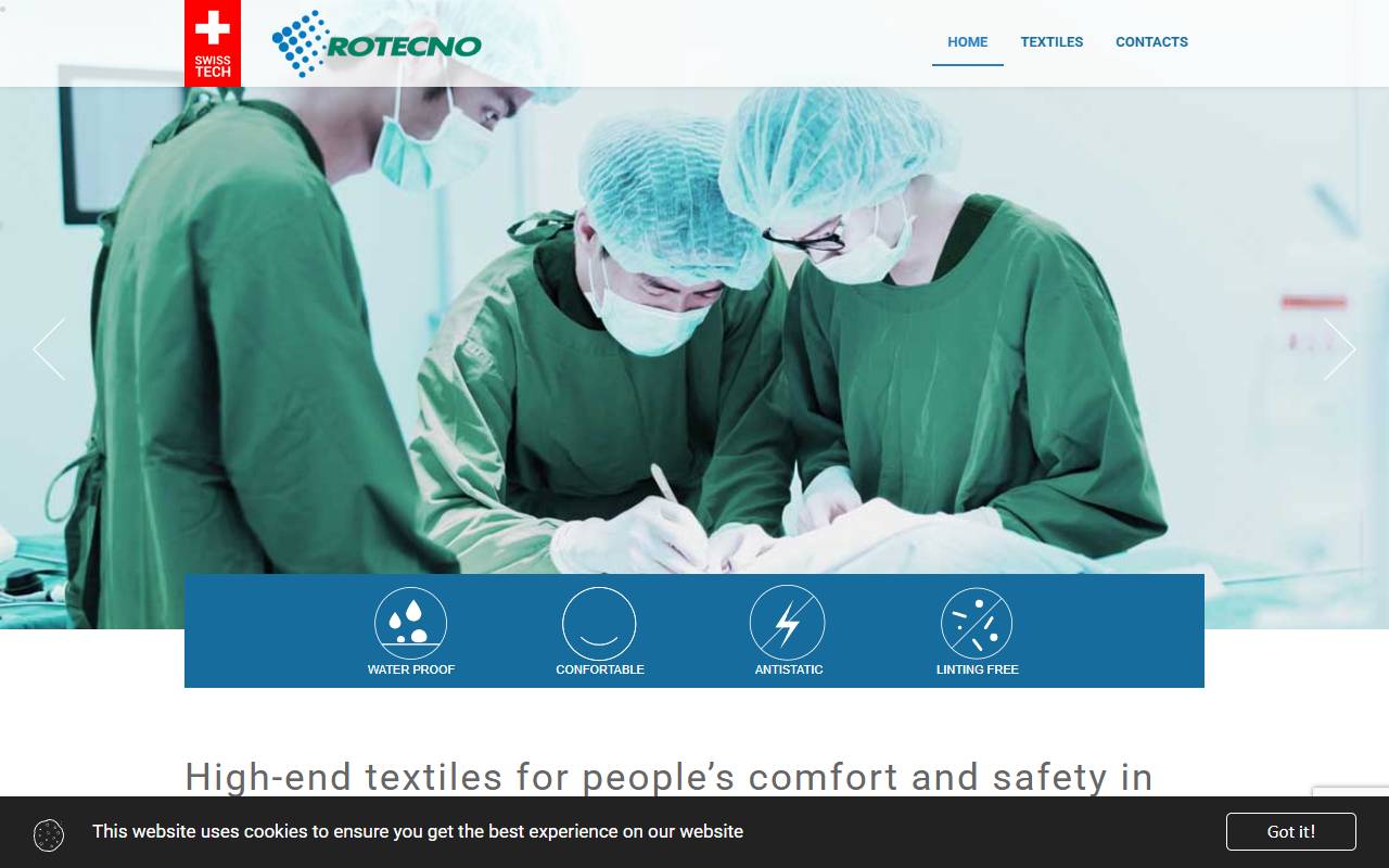 Anteprima del sito: Rotecno AG