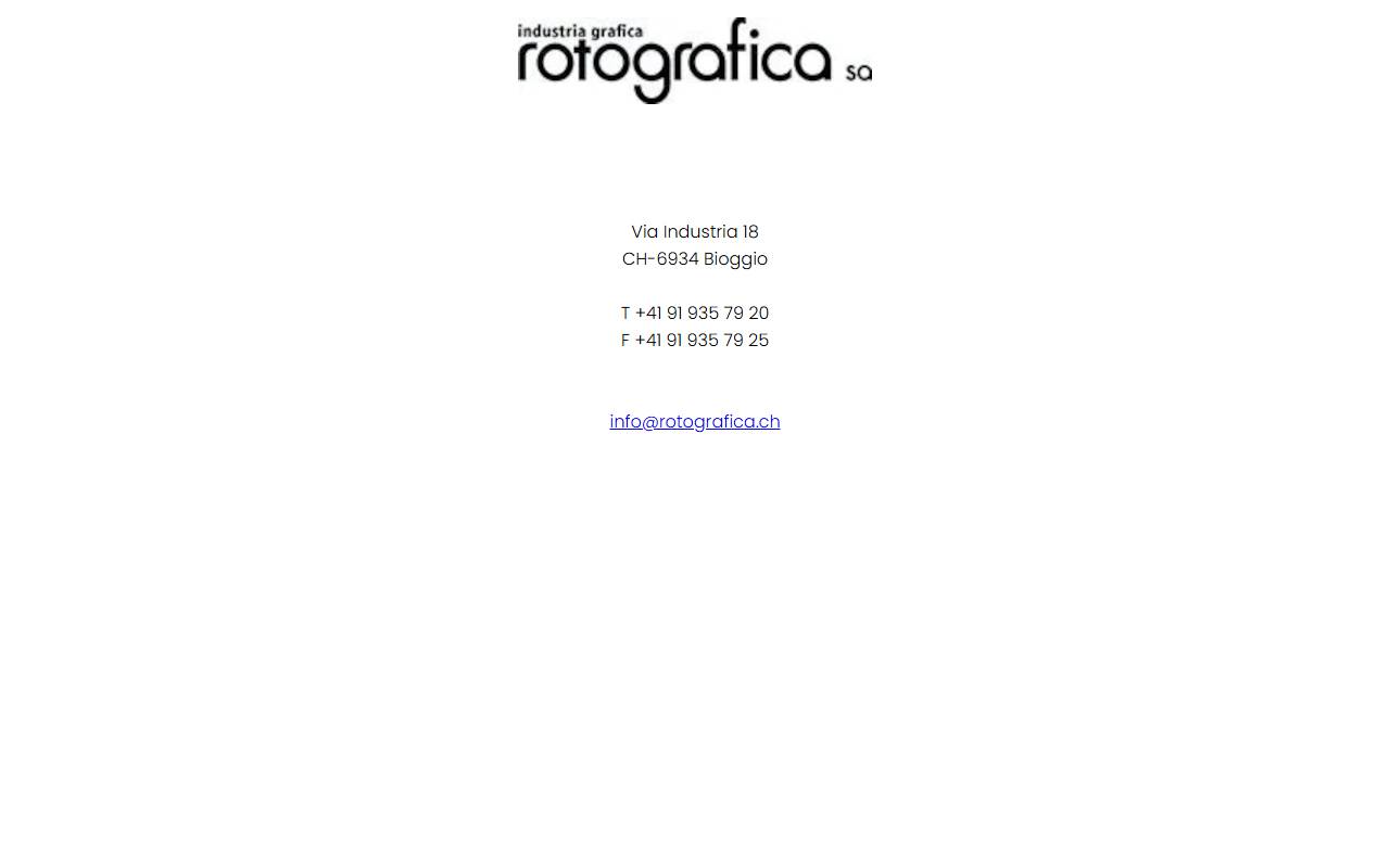 Anteprima del sito: Rotografica SA