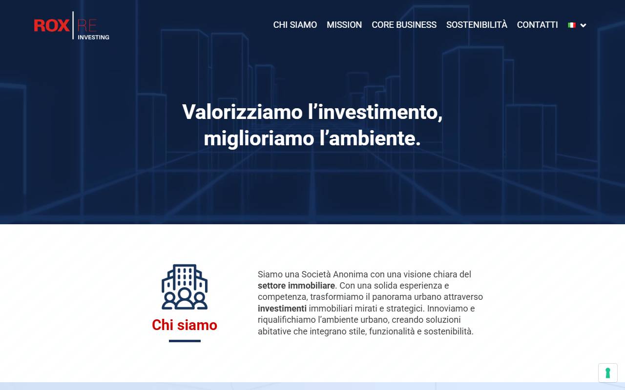 Anteprima del sito: Rox.Re SA