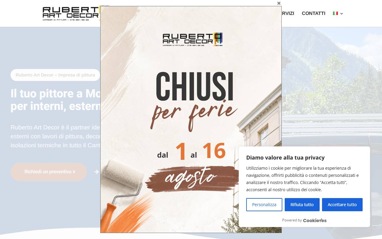 Anteprima del sito: RUBERTO ART DECOR