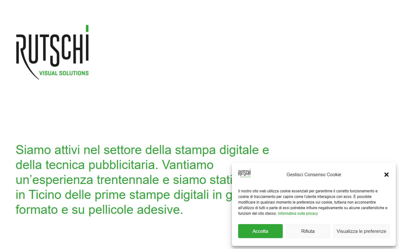 Anteprima del sito: Rutschi Ticino SA