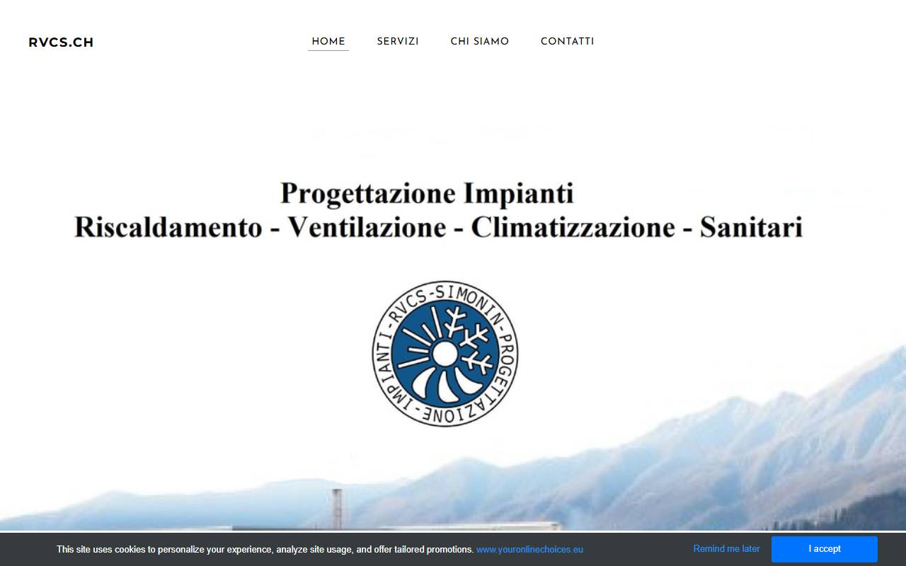 Anteprima del sito: RVCS Simonin Sagl