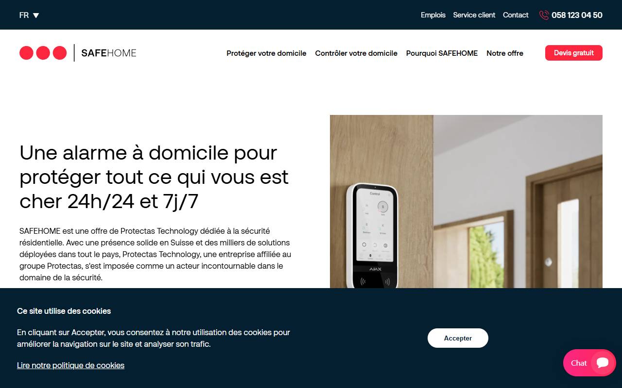 Anteprima del sito: Protectas Technology SA