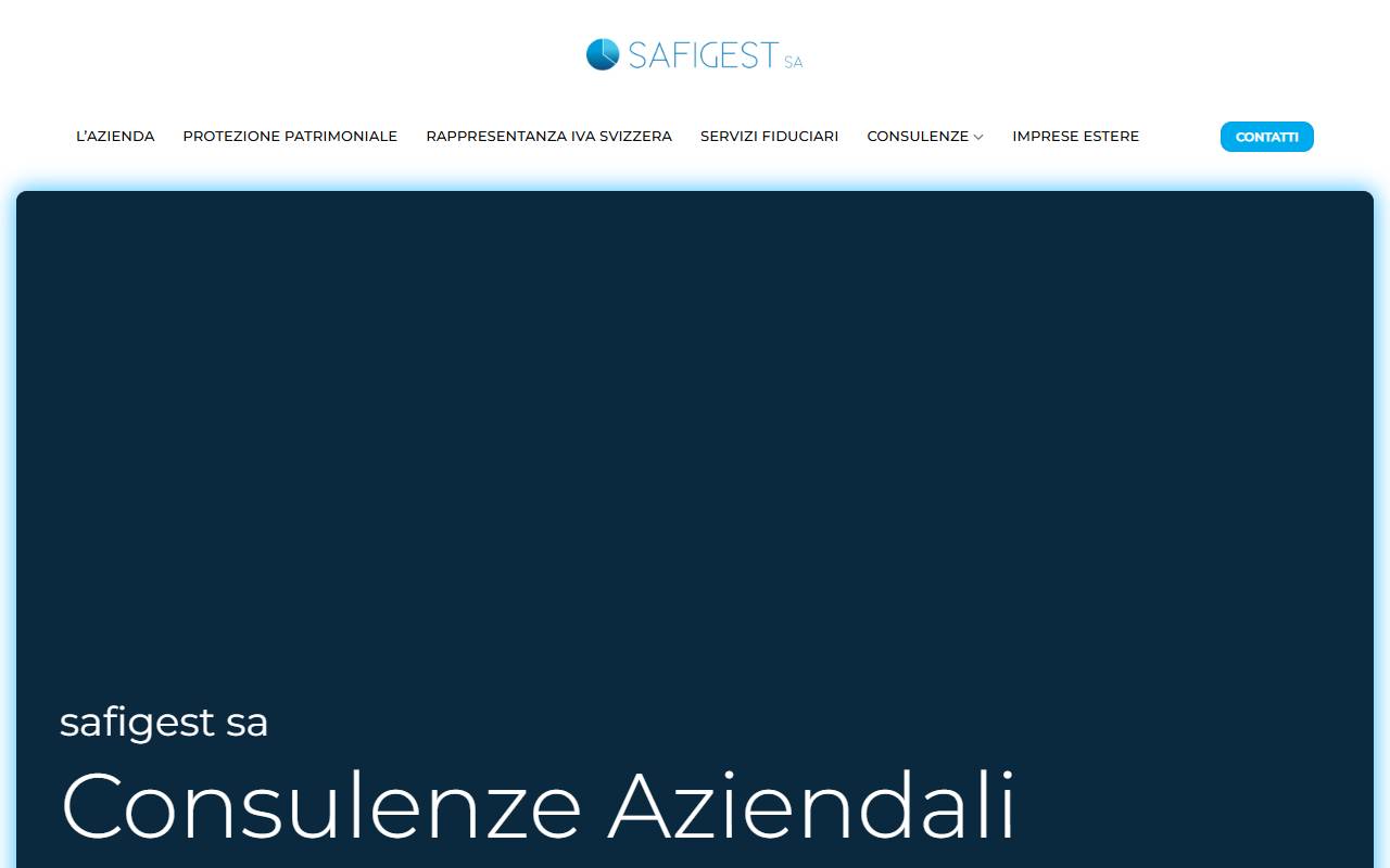 Anteprima del sito: SAFIGEST SA
