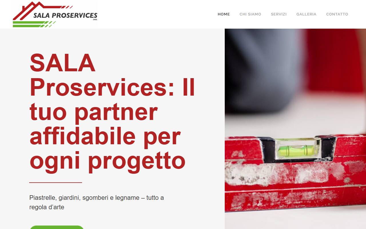 Anteprima del sito: Sala Proservices Sagl