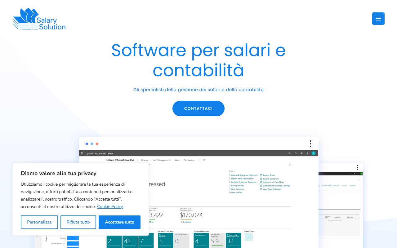 Anteprima del sito: Salary Solution SA