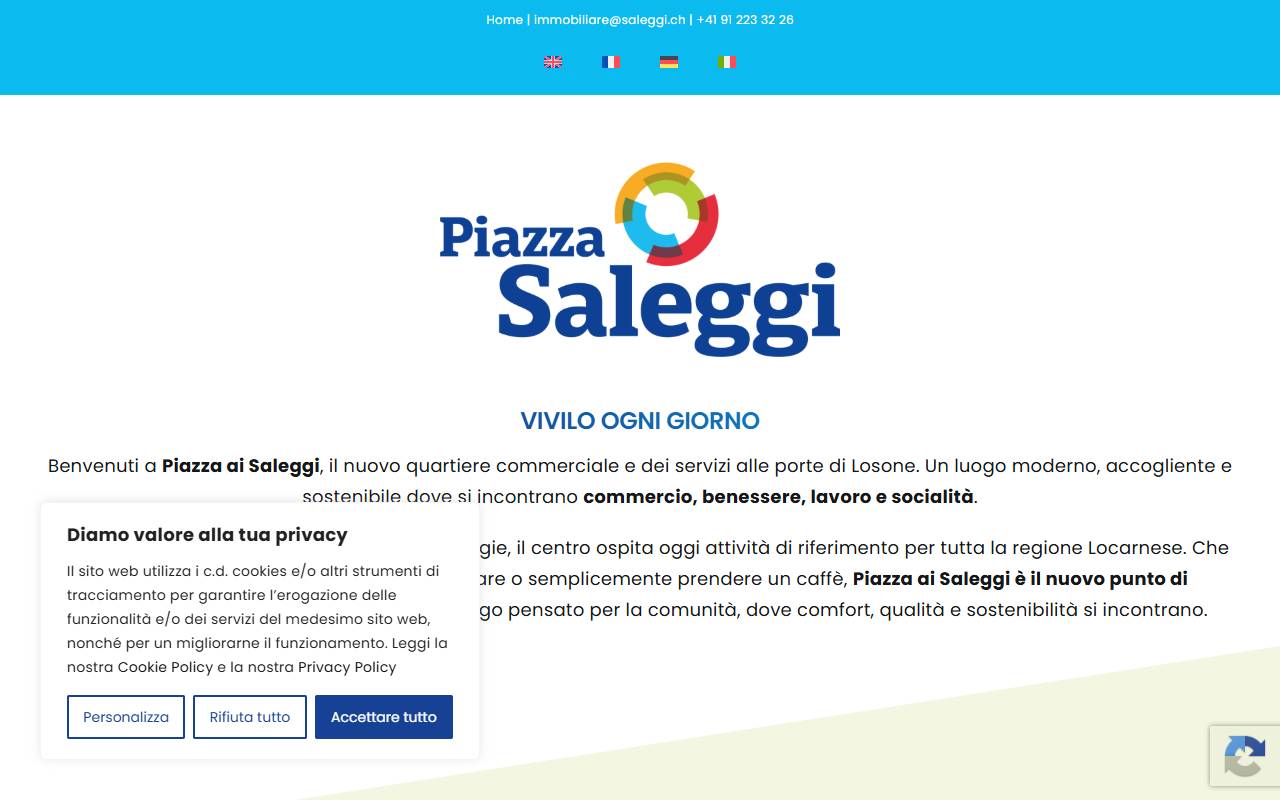 Anteprima del sito: Saleggi 506 SA