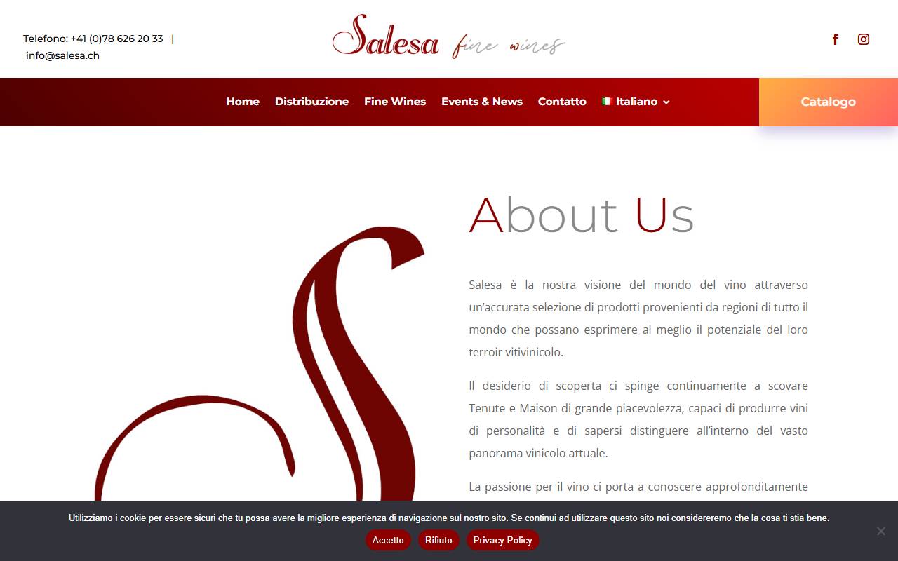 Anteprima del sito: SALESA SA
