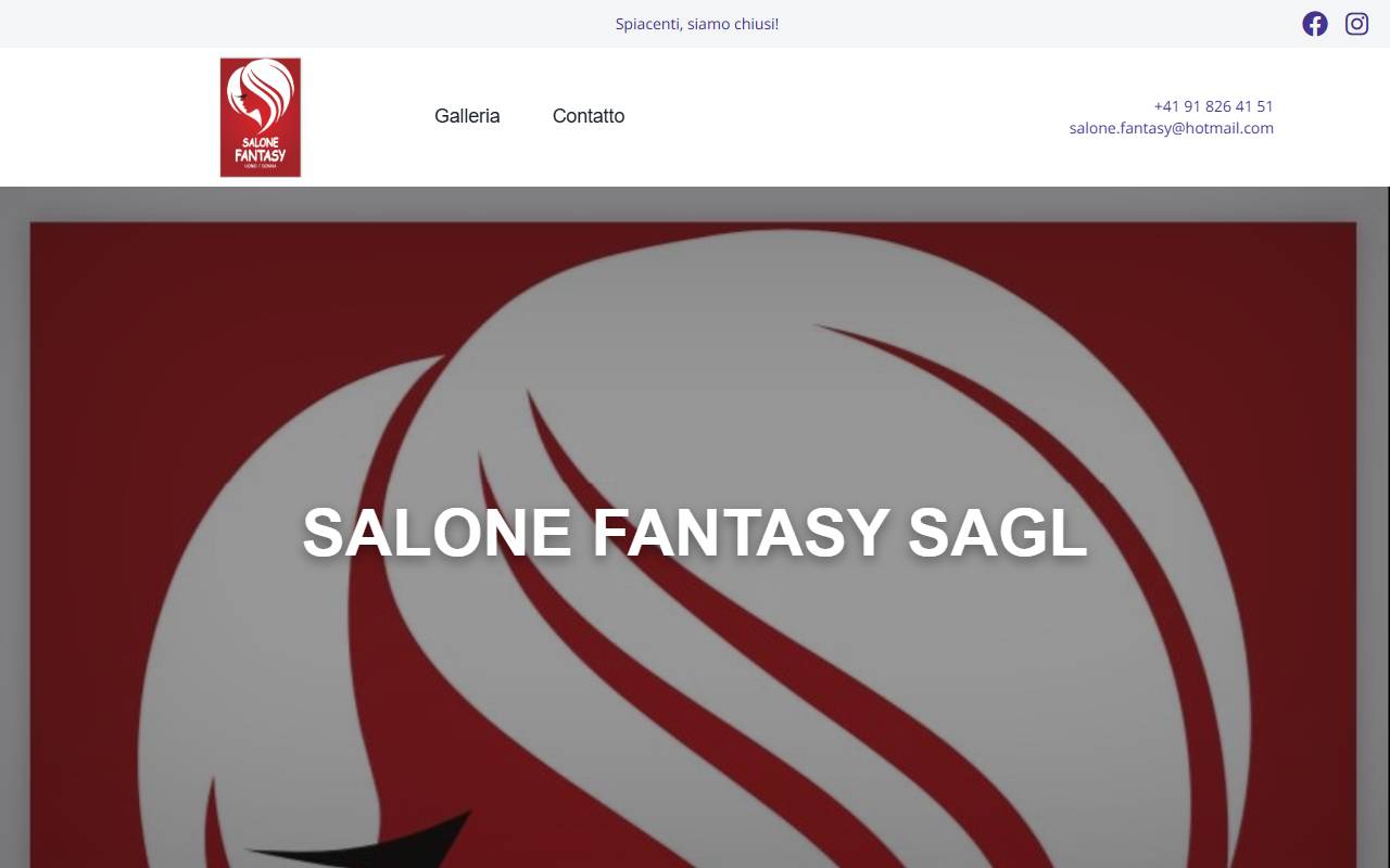 Anteprima del sito: Salone Fantasy Sagl