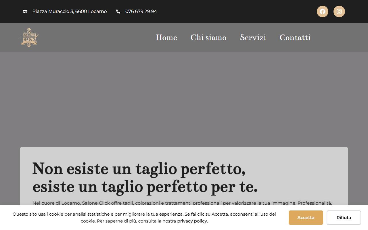 Anteprima del sito: Salone click di Philip Morad