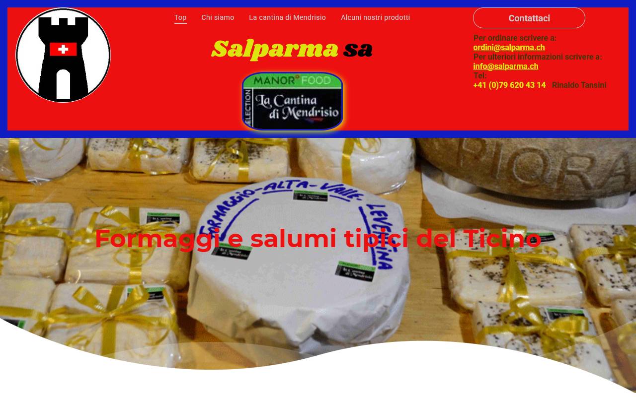 Anteprima del sito: Salparma SA