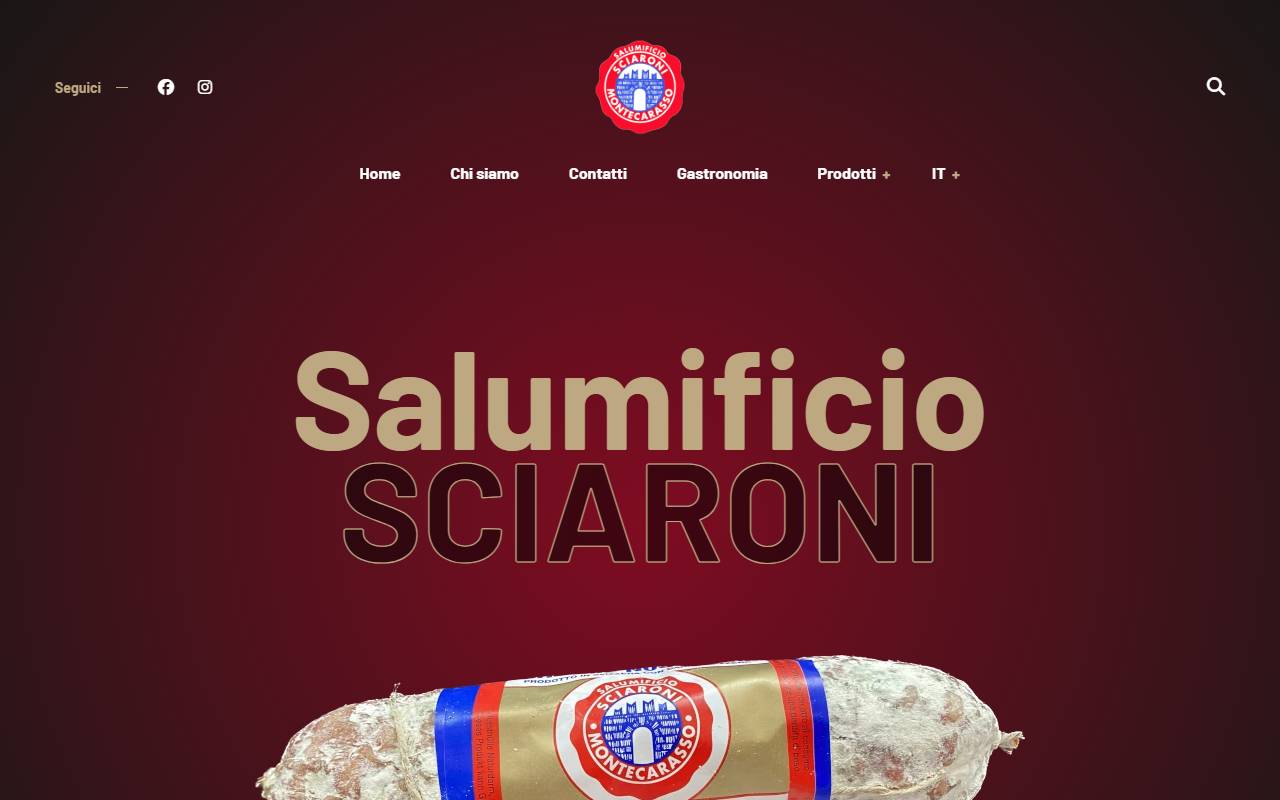 Anteprima del sito: Macelleria Sciaroni SA
