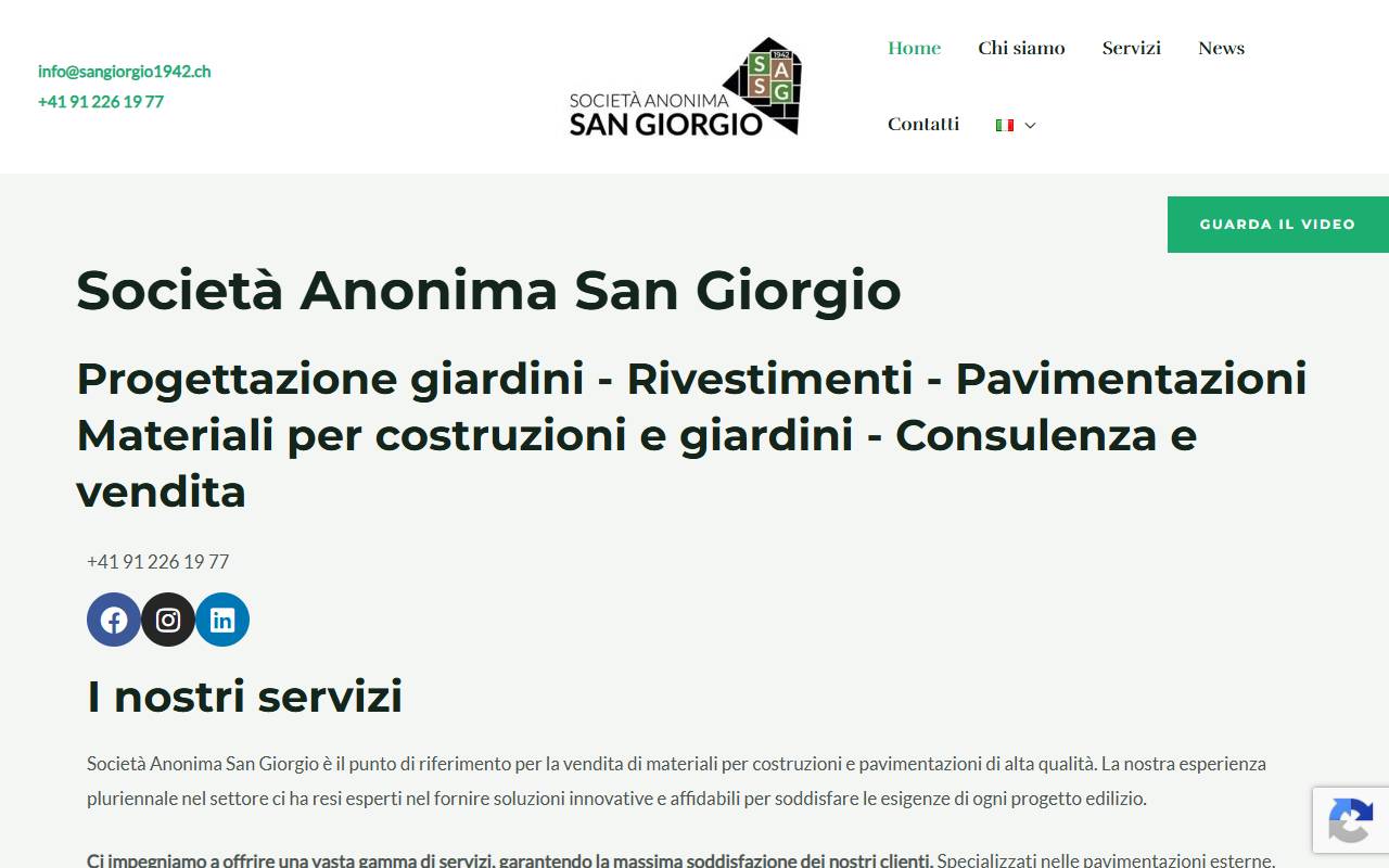 Anteprima del sito: Società Anonima San Giorgio