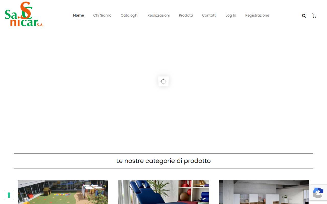 Anteprima del sito: Sanicar SA