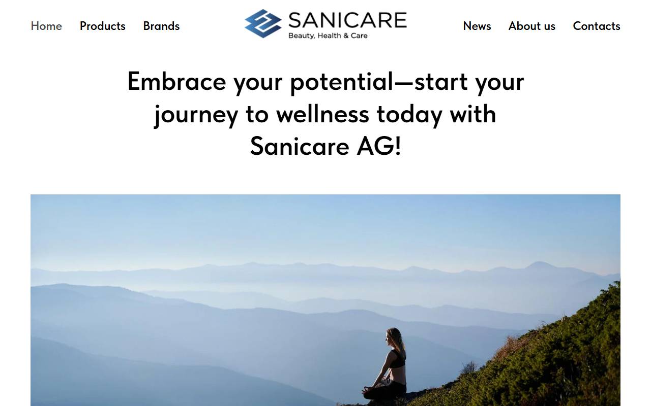 Anteprima del sito: Sanicare AG