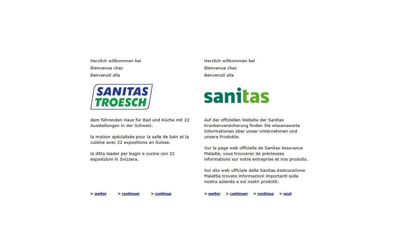 Anteprima del sito: Sanitas Troesch AG, filiale di Contone