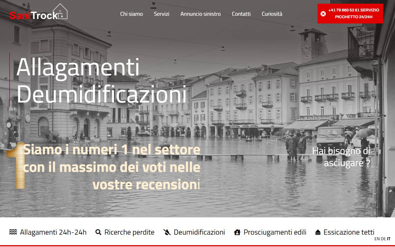Anteprima del sito: SaniTrock Sagl