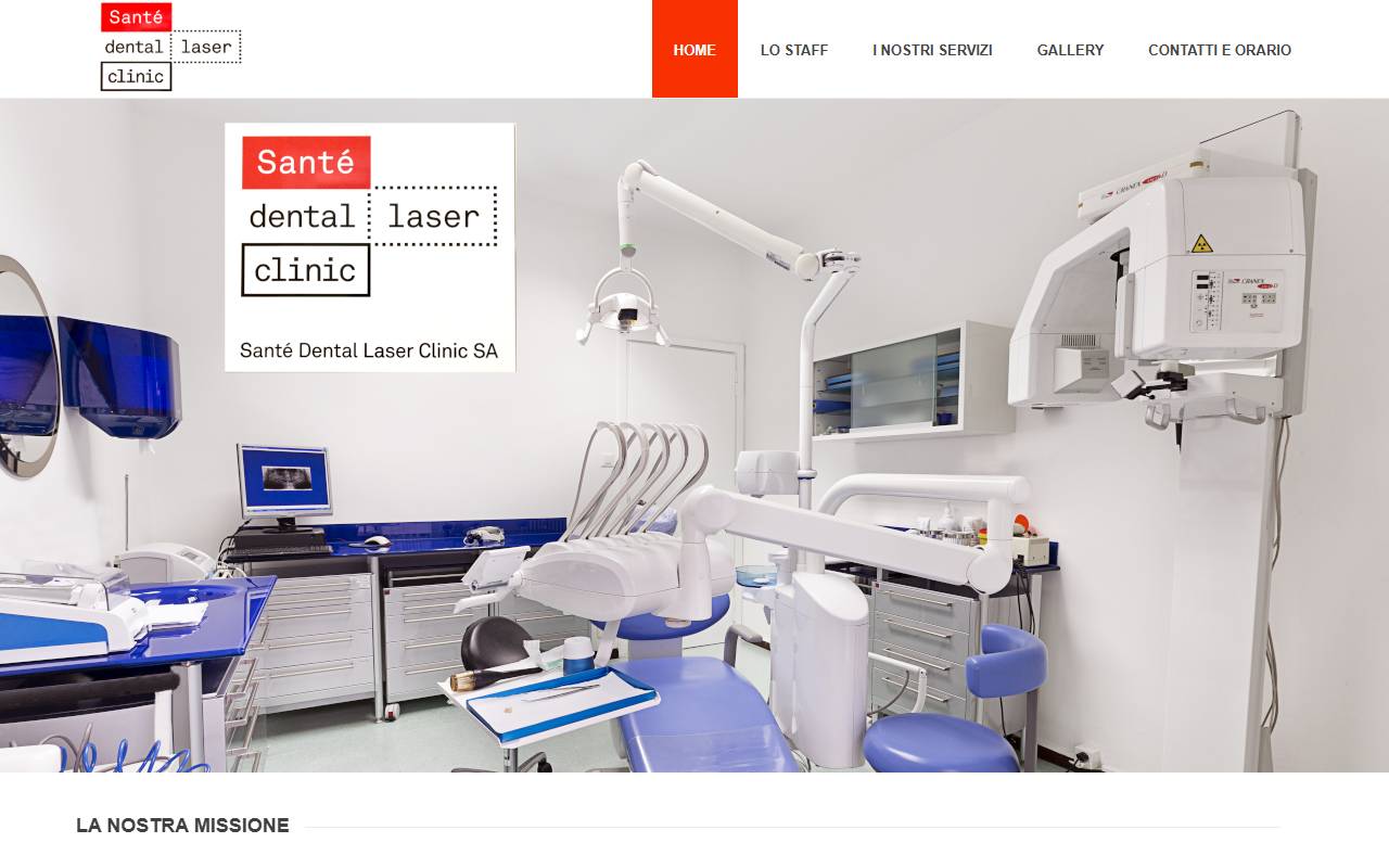 Anteprima del sito: Santé Dental Laser Clinic SA