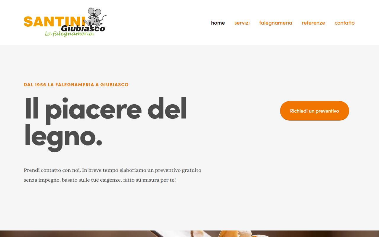 Anteprima del sito: Santini Delbiaggio SA