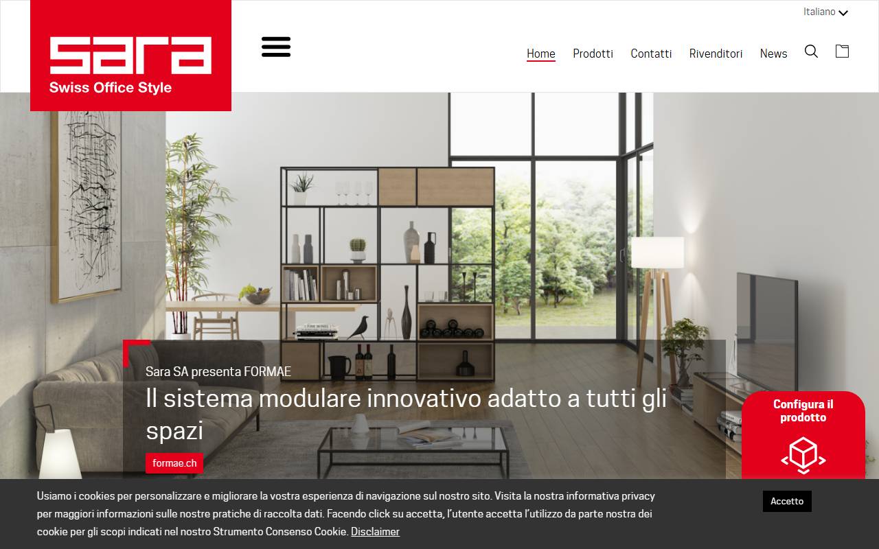 Anteprima del sito: Sara SA