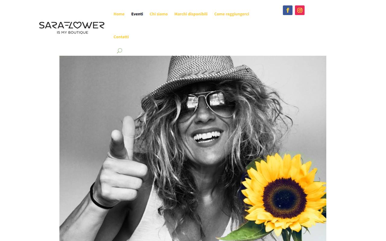 Anteprima del sito: BOUTIQUE SARA FLOWER concept store di Sara Barblan