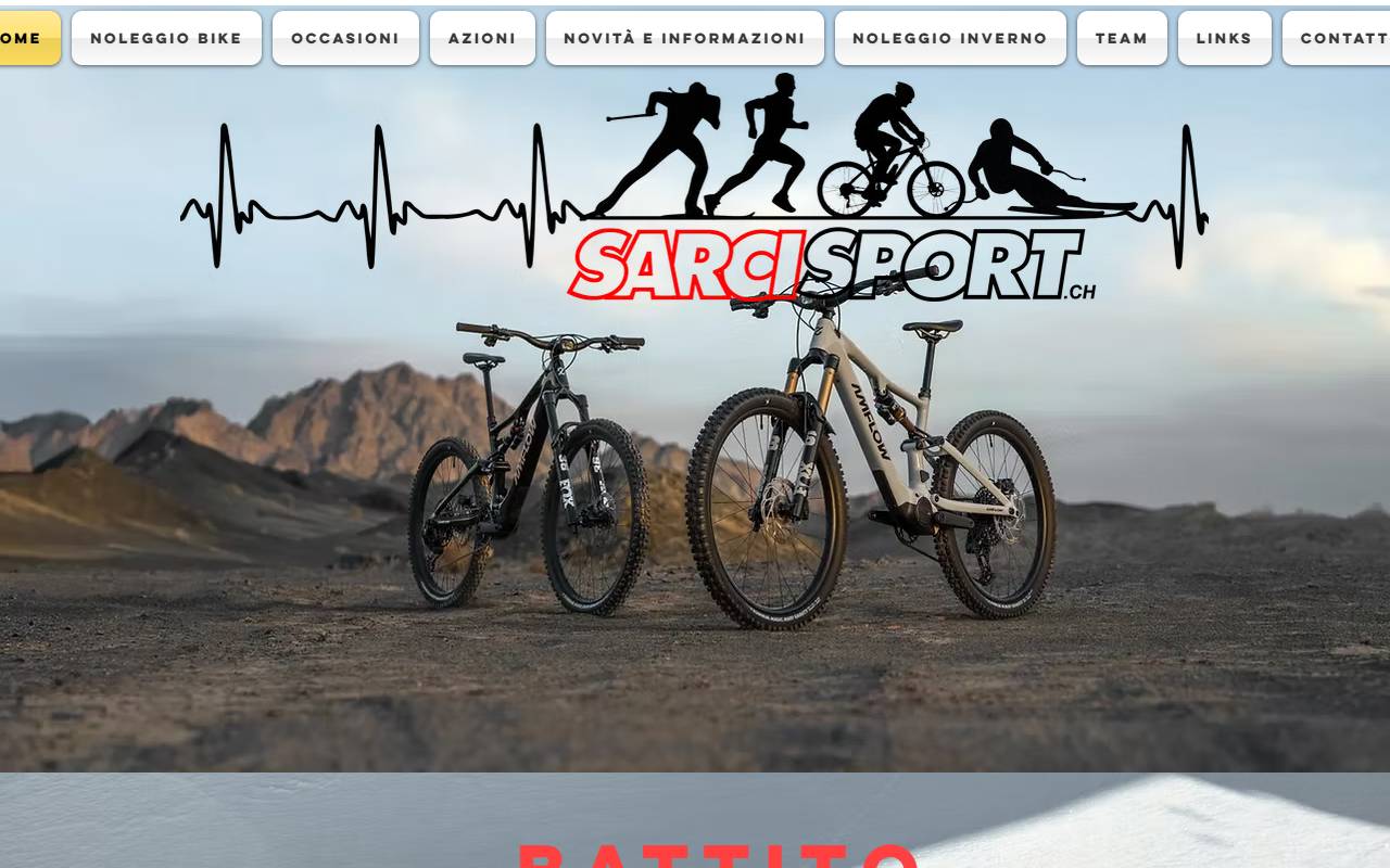 Anteprima del sito: Sarci Sport SA