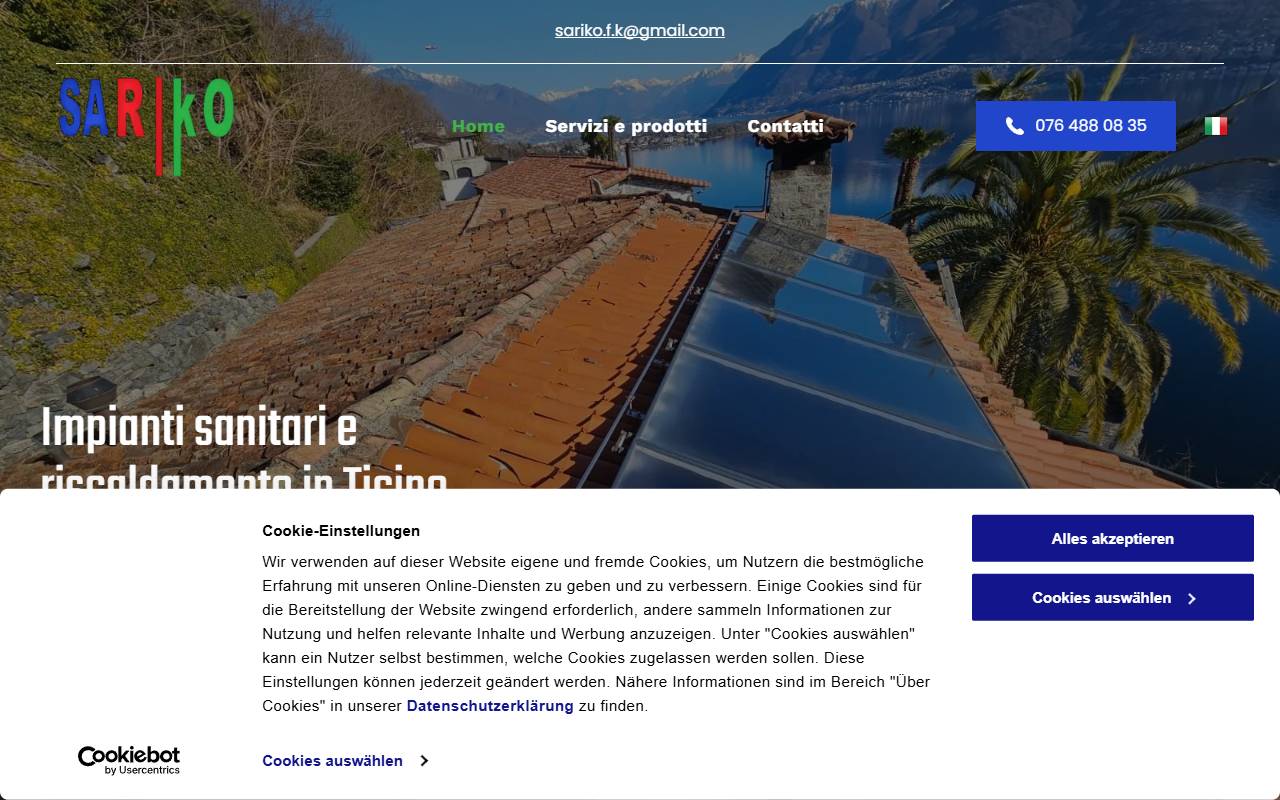 Anteprima del sito: SARIKO Sagl