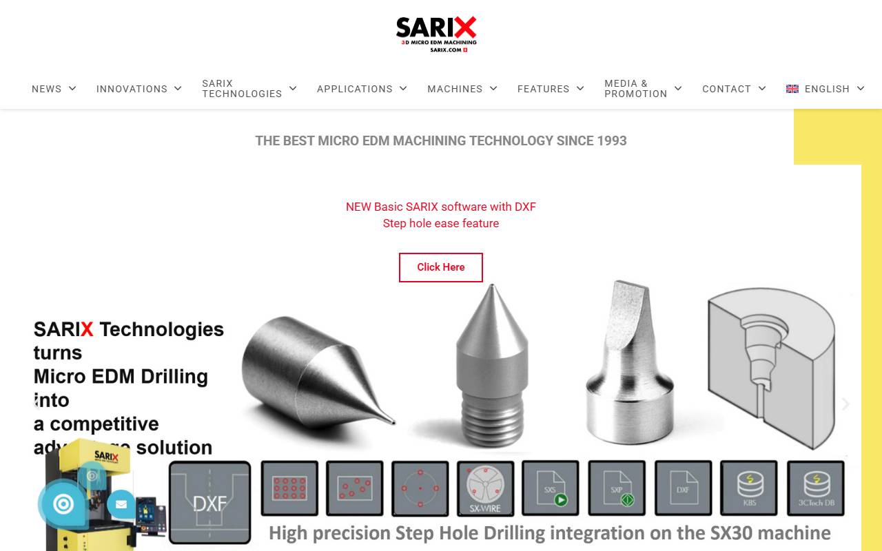 Anteprima del sito: Sarix SA