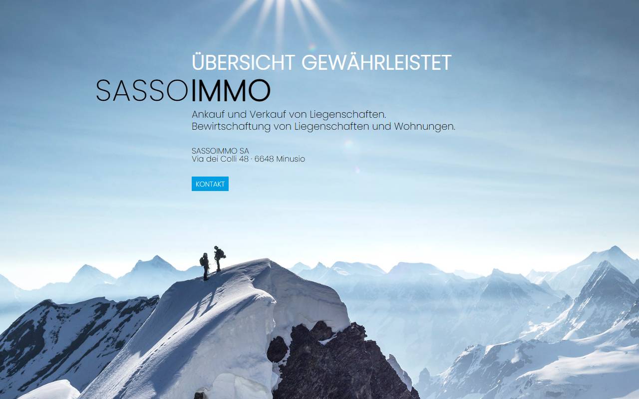 Anteprima del sito: Sassoimmo SA