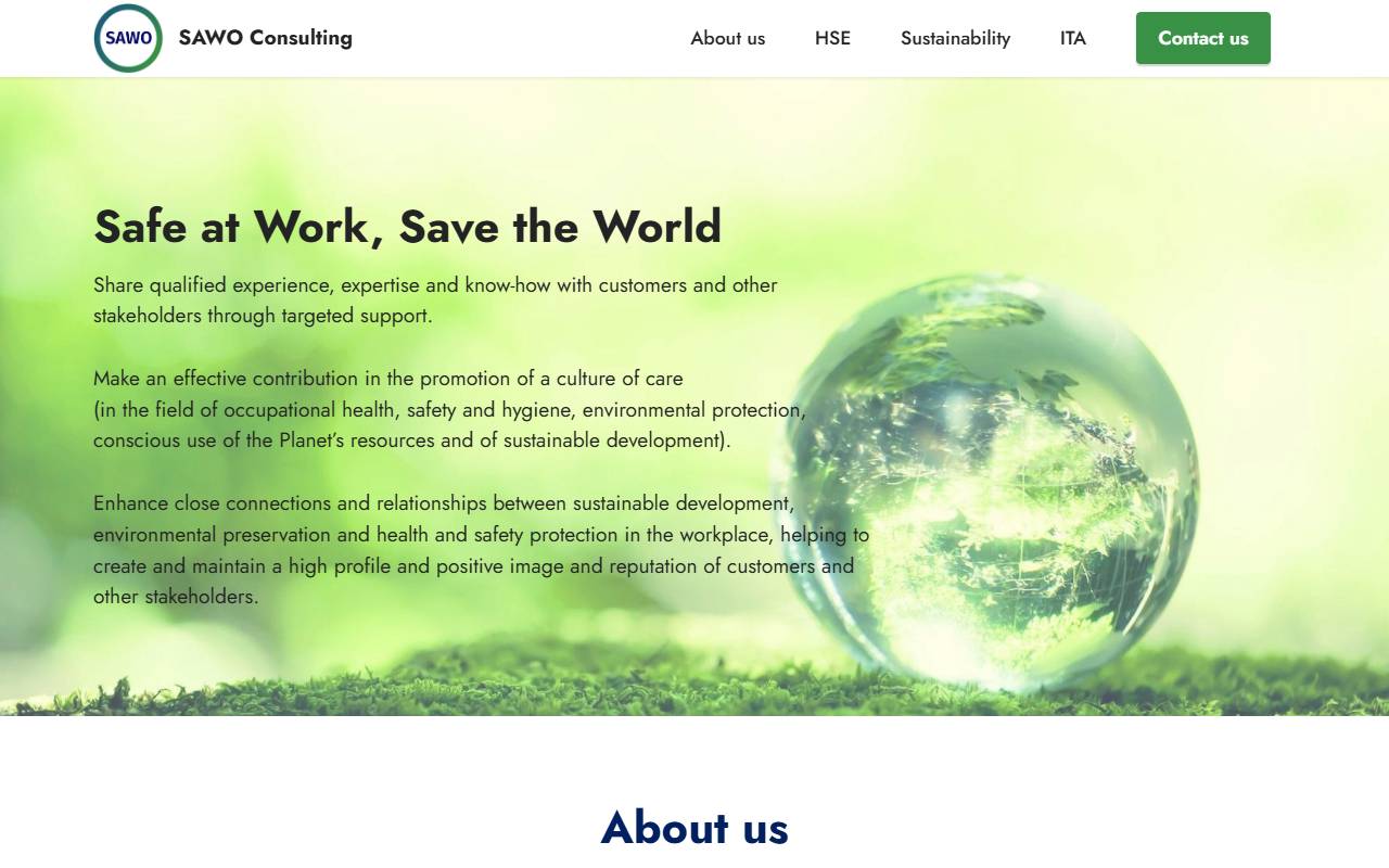 Anteprima del sito: SAWO Consulting Sagl