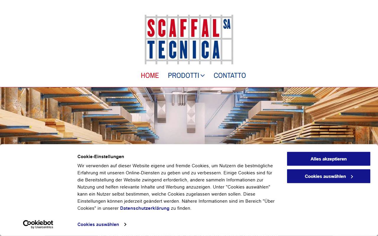 Anteprima del sito: Scaffaltecnica SA
