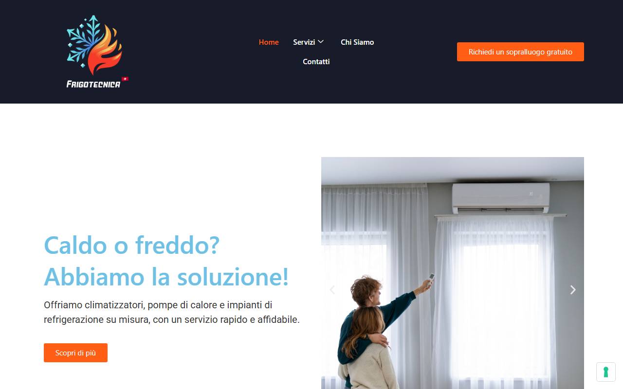 Anteprima del sito: SCA Frigotecnica SNC