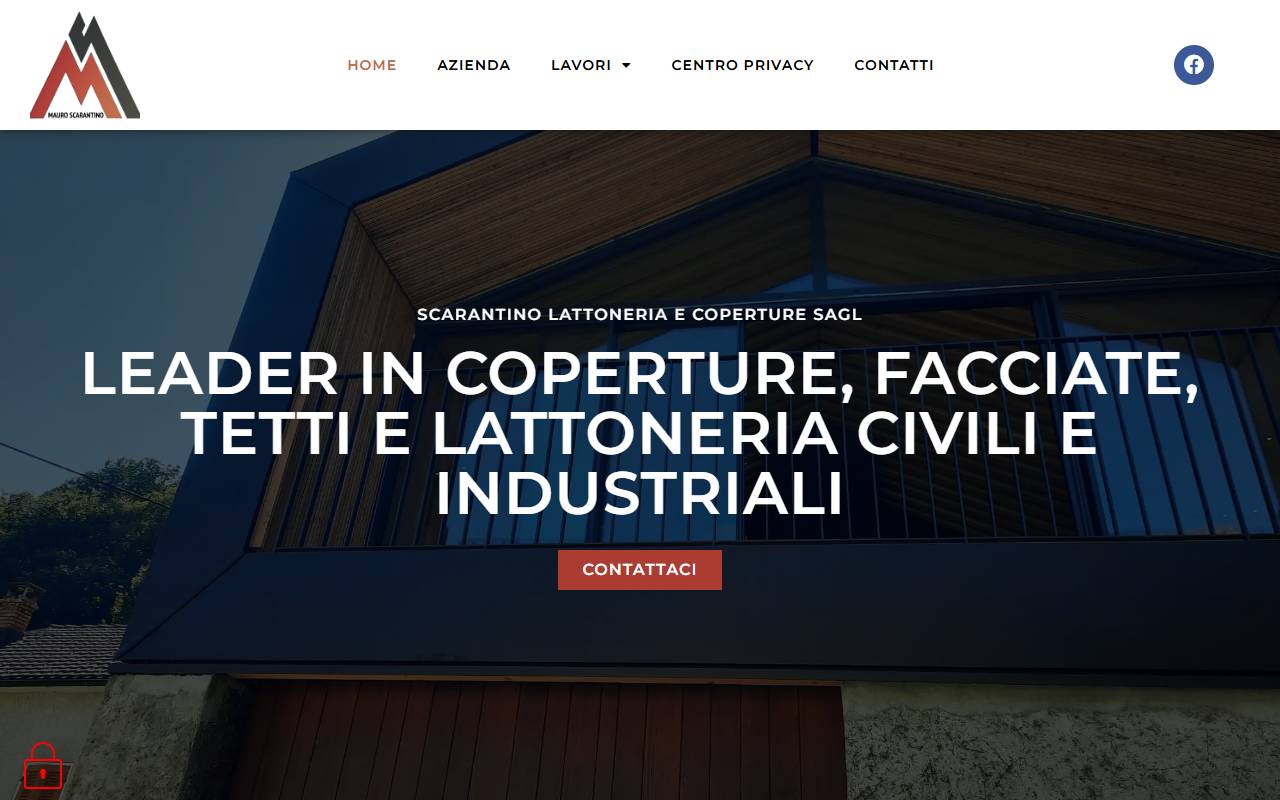 Anteprima del sito: Scarantino lattoneria e Coperture Sagl