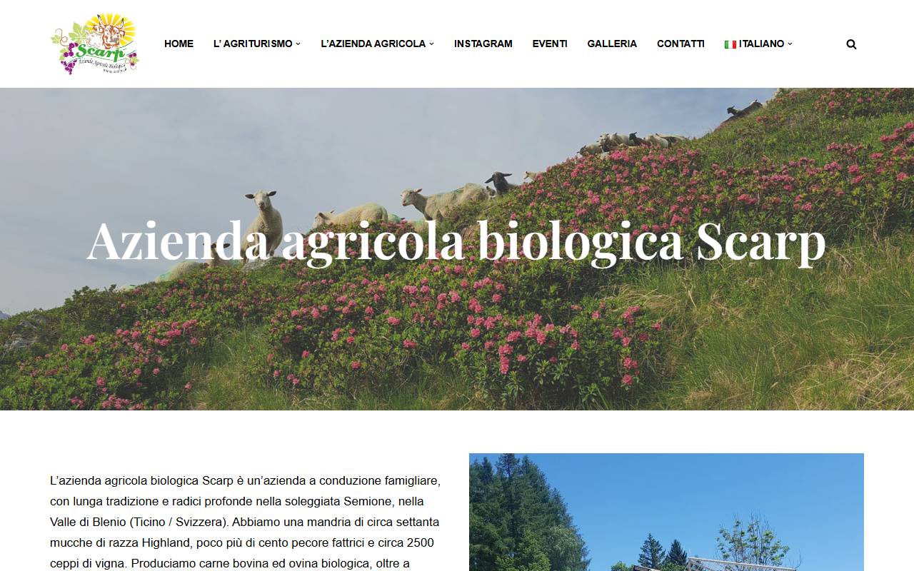 Anteprima del sito: Azienda Agricola Scarp SNC