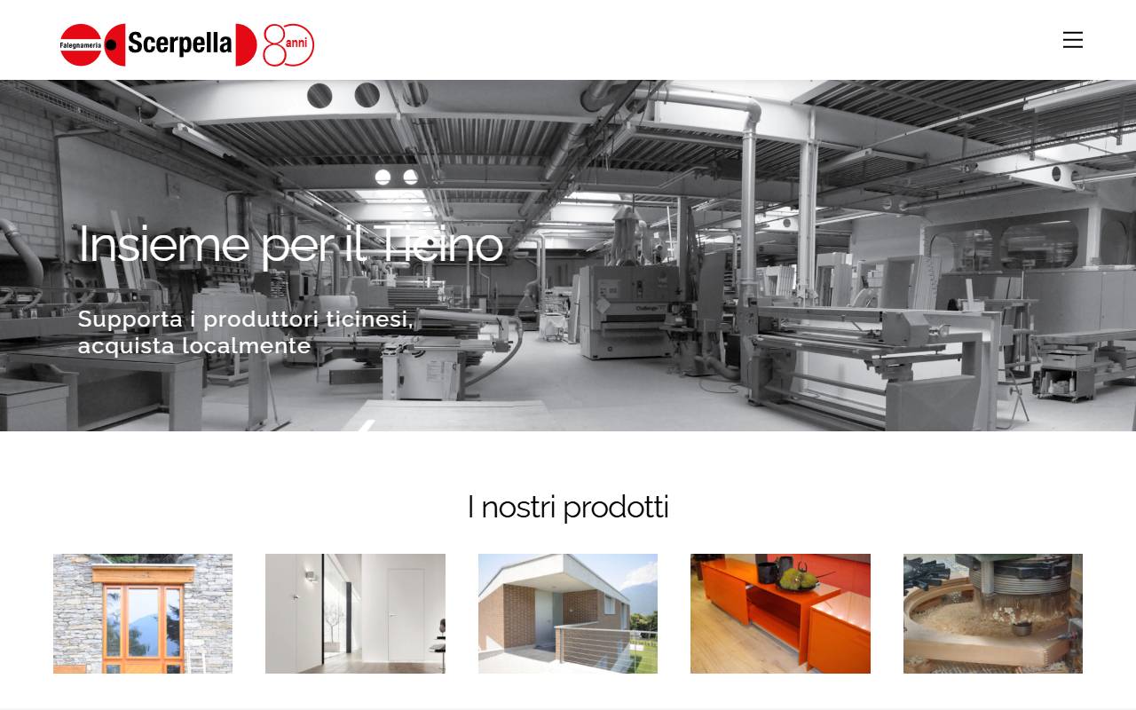 Anteprima del sito: Scerpella Tullio SA