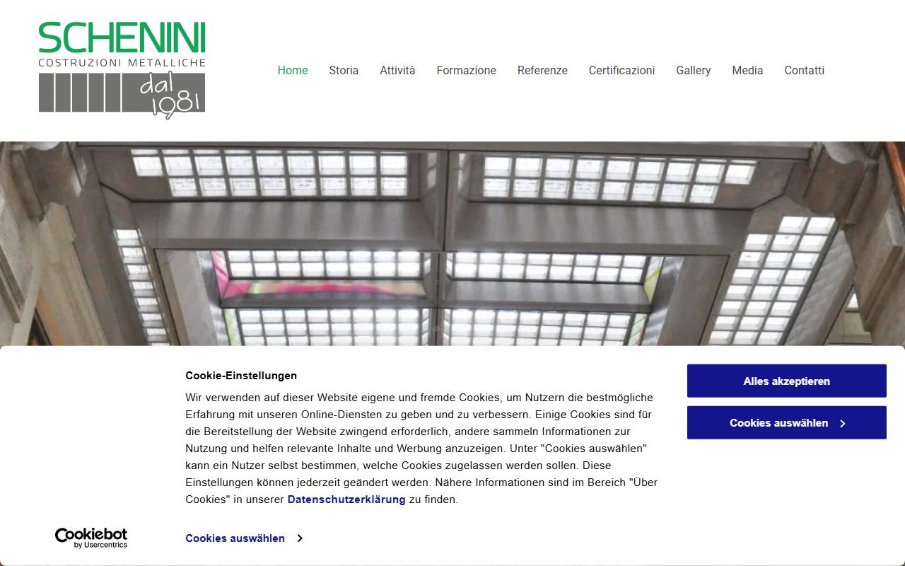 Anteprima del sito: Schenini SA