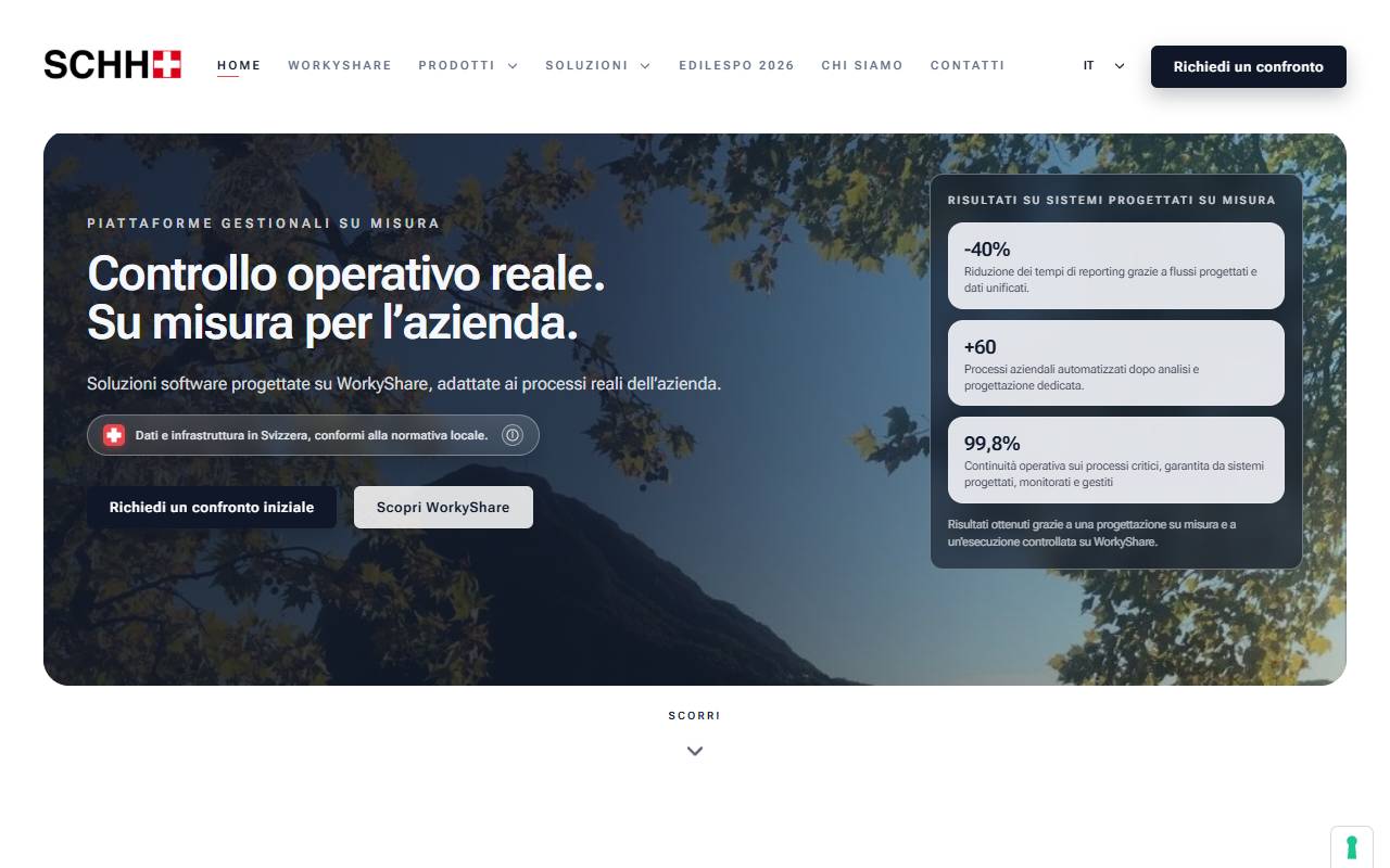Anteprima del sito: SCHH Sagl