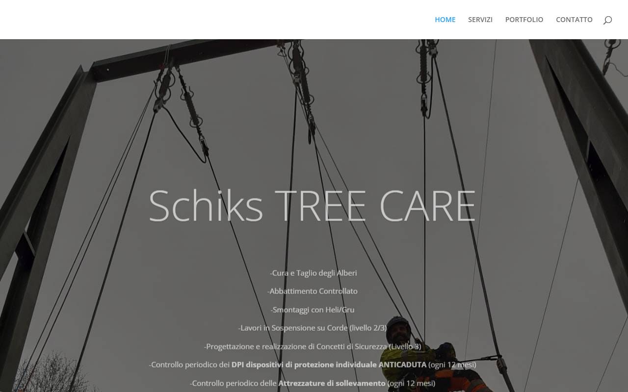 Anteprima del sito: SCHIKS TREE CARE SAGL