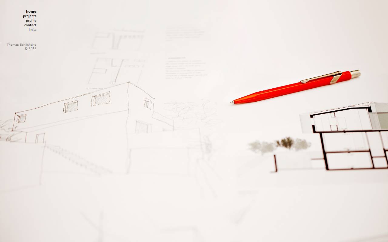 Anteprima del sito: Thomas Schlichting Architetto ETH/OTIA