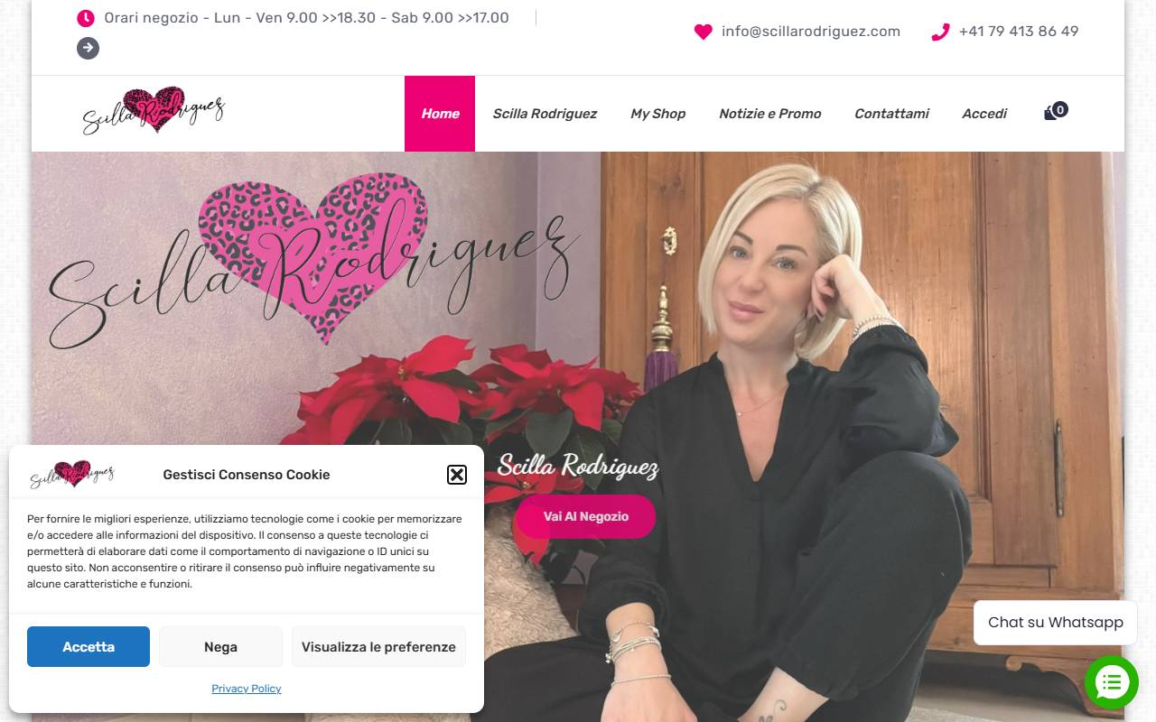 Anteprima del sito: Scilla Rodriguez