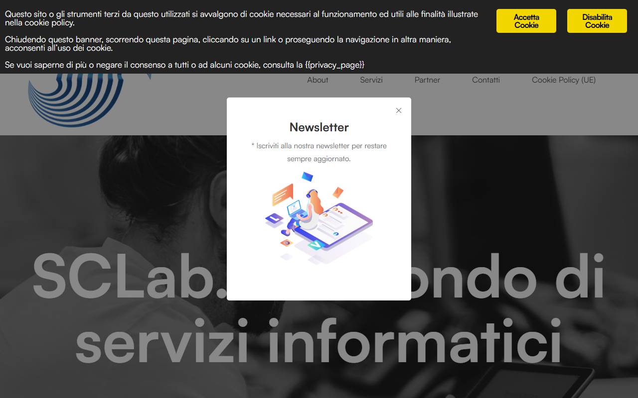 Anteprima del sito: Sclab Sagl