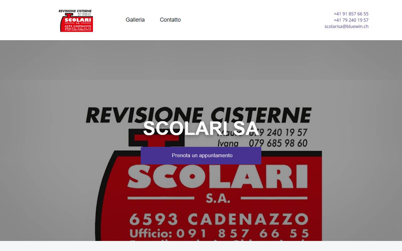 Anteprima del sito: Scolari SA