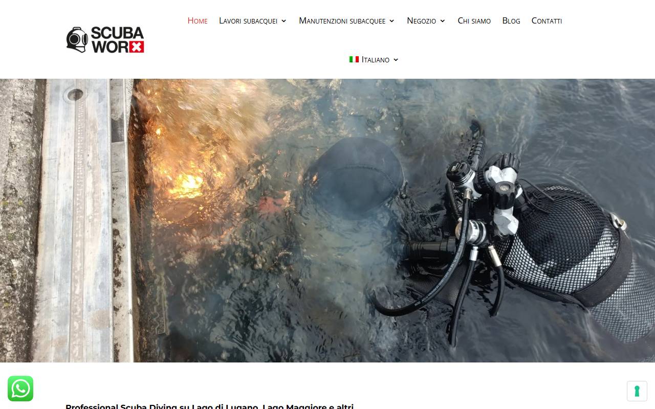 Anteprima del sito: Scuba Worx Sagl