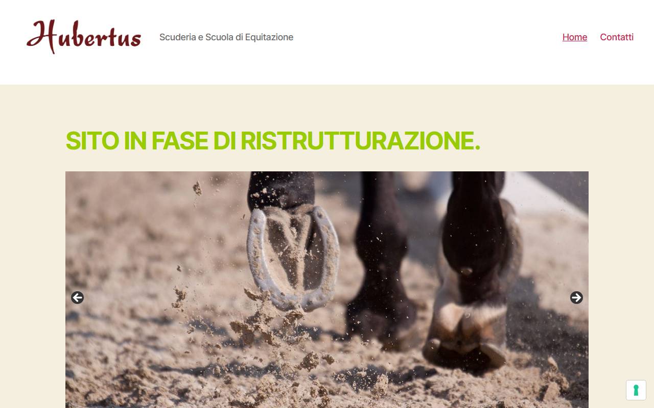 Anteprima del sito: Hubertus SA Scuola di equitazione